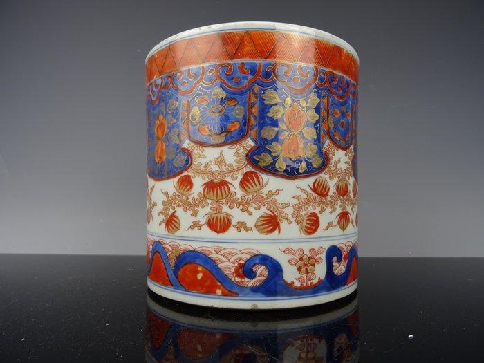 Penseelpot - Kangxi 1662-1722 - Porselein, Antiek en Kunst, Antiek | Overige Antiek