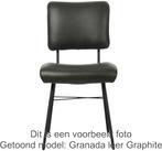 Set van 6 Donkergroene leren industriële design eetkamerstoe, Huis en Inrichting, Stoelen, Overige kleuren, Nieuw, Ophalen of Verzenden