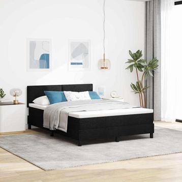 vidaXL Boxspring bed met matras met hoofdeinde Zwart 160 x beschikbaar voor biedingen