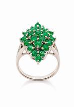 Zonder minimumprijs - Ring Zilver, Verguld, 18 karaat., Nieuw