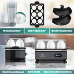 KESSER® Eierkoker - 6 Eieren - 400W - BPA-vrij - Antraciet, Witgoed en Apparatuur, Verzenden, Nieuw