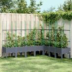 vidaXL Plantenbak met latwerk 200x160x142,5 cm polypropeen, Tuin en Terras, Verzenden, Nieuw, Kunststof
