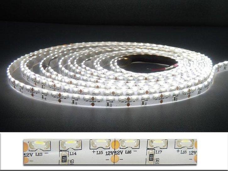 5Meter LEDstrip sideview  600x335smd -IP65 Cool-wit, Huis en Inrichting, Lampen | Losse lampen, Verzenden