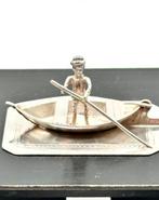 No reserve- Handgemaakte antieke zilveren miniatuur Man in