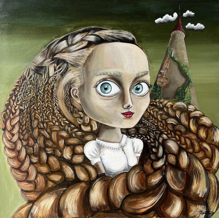 Tom Roy - Rapunzel - XL, Antiek en Kunst, Kunst | Schilderijen | Modern