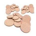 Set van 50 houten schijven (dia: 6 cm, dikte: 6.0 mm, beuke, Doe-het-zelf en Verbouw, Ophalen of Verzenden, Nieuw
