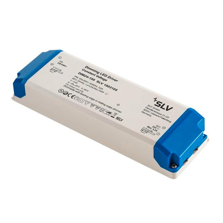 Slv Led Driver 100W 24V Triac Dimbaar - 1003105, Tuin en Terras, Buitenverlichting, Overige typen, Nieuw, Verzenden