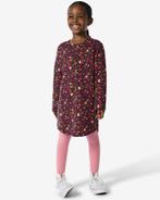 HEMA Kinder sweatjurk bloemen zwart, Kinderen en Baby's, Verzenden, Nieuw