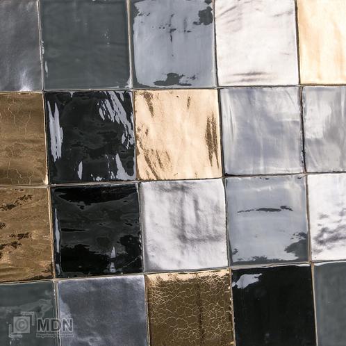 Handvormtegels 13x13 Gold Platinum Black en Grey, Doe-het-zelf en Verbouw, Tegels, Nieuw, Verzenden