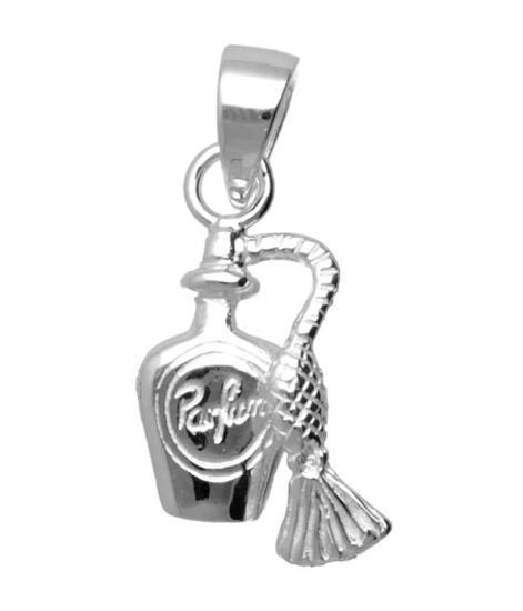 Zilveren Parfumfles met verstuiver kettinghanger, Sieraden, Tassen en Uiterlijk, Kettinghangers, Verzenden