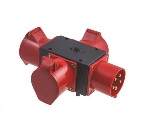 Stroomverdeler - 3 aansluitingen - 400V/32A, Doe-het-zelf en Verbouw, Elektra en Kabels, Overige typen, Nieuw, Ophalen of Verzenden