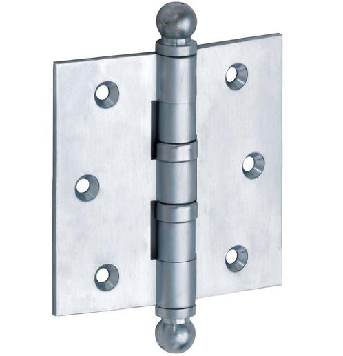 Kogellagerscharnier 89x89 rechte hoek bol mat chroom, Doe-het-zelf en Verbouw, Hang- en Sluitwerk, Verzenden