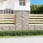vidaXL Schanskorf gewelfd 100x50x160/180 cm gegalvaniseerd, Tuin en Terras, Bloembakken en Plantenbakken, 100 cm of meer, Verzenden