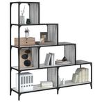 vidaXL Boekenkast 4-laags 139x33,5x149 cm bewerkt hout grijs, Verzenden, Nieuw, Overige houtsoorten