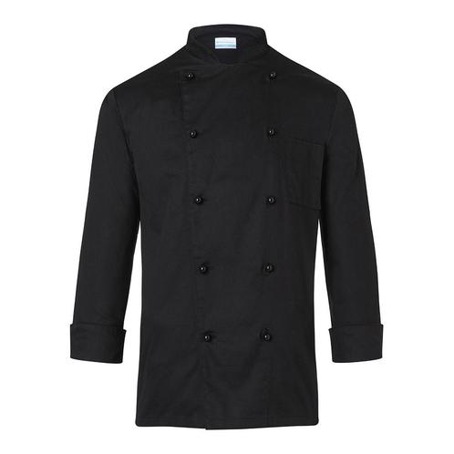 GGM Gastro | KARLOWSKY | Koksjas Basic - Zwart - Maat: XL |, Huis en Inrichting, Keuken | Textiel, Zwart, Nieuw, Overige typen