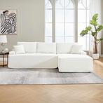 Coredo Bank - Corduroy bekleding - Rechts - Crème, Huis en Inrichting, Banken | Bankstellen, Verzenden, Nieuw