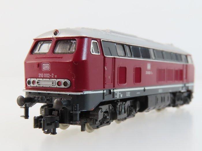 Fleischmann N - 7232 - Diesellocomotief (1) - BR 210 - DB, Hobby en Vrije tijd, Modeltreinen | N-Spoor