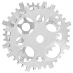 vidaXL Wijnrek Zilver 39 x 39 x 14 cm Aluminium, Huis en Inrichting, Woonaccessoires | Wijnrekken, Verzenden, Nieuw