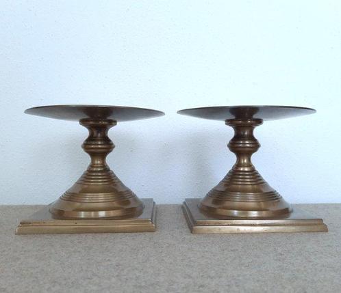 Kaarsenhouder (2) - Brons, Messing - kandelaars, standaard, Antiek en Kunst, Curiosa en Brocante