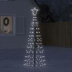 vidaXL LED-kerstboom met spikes 220 LEDs koud wit 180 cm, Diversen, Verzenden, Nieuw