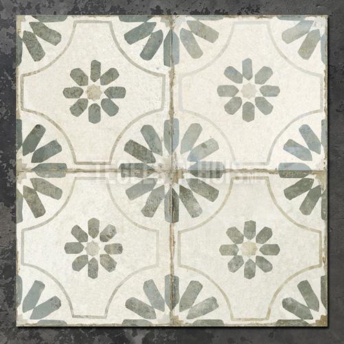 Vloertegel wandtegel fs blume sage groen 45x45cm 4 in 1 r9, Doe-het-zelf en Verbouw, Tegels, Vloertegels, Nieuw, 10 m² of meer