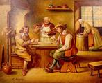 Hollandse School (XX) - The rustic tavern, Antiek en Kunst
