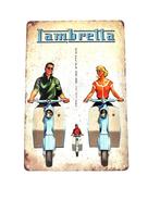 Metalen Wandbord - Lambretta - Scooter, Ophalen of Verzenden, Nieuw