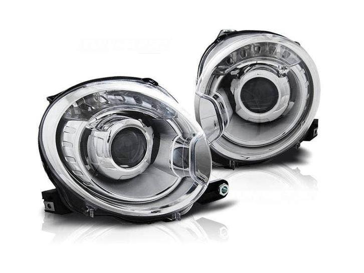 Koplamp unit Chrome geschikt voor Fiat 500, Auto-onderdelen, Verlichting, Nieuw, Fiat, Verzenden