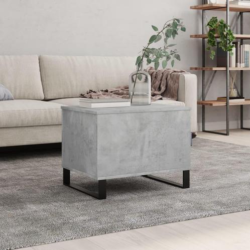 vidaXL Salontafel 60x44,5x45 cm bewerkt hout betongrijs, Huis en Inrichting, Tafels | Salontafels, 50 tot 100 cm, Nieuw, Overige houtsoorten