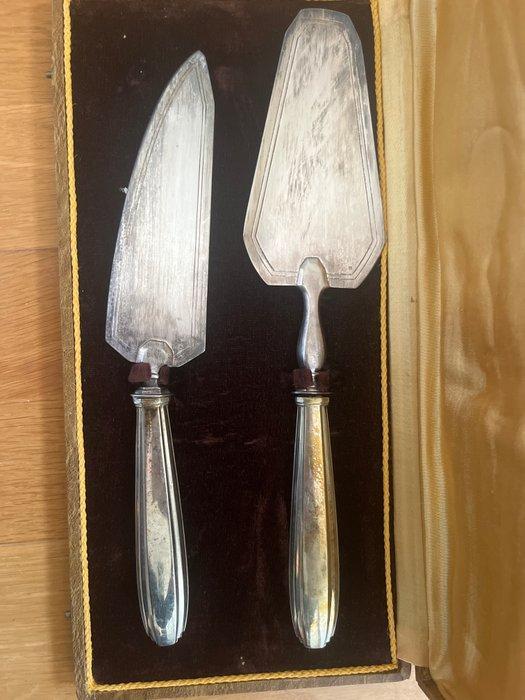 Taartschep (3) - Zilver - 1950-1960 - Schil en taartmes, Antiek en Kunst, Antiek | Goud en Zilver