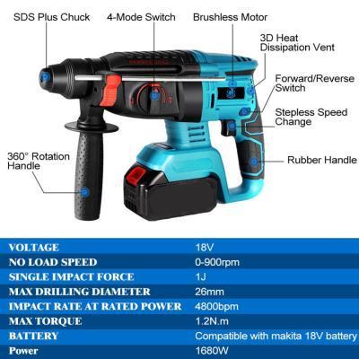 Boor Hamer PROF 800W SDS 26MM, Doe-het-zelf en Verbouw, Overige Doe-het-zelf en Verbouw, Nieuw, Verzenden