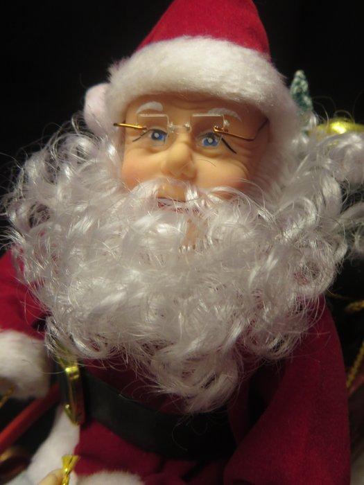 Kerstdecoratie - Betoverende Kerstman met arrenslee en, Diversen, Kerst