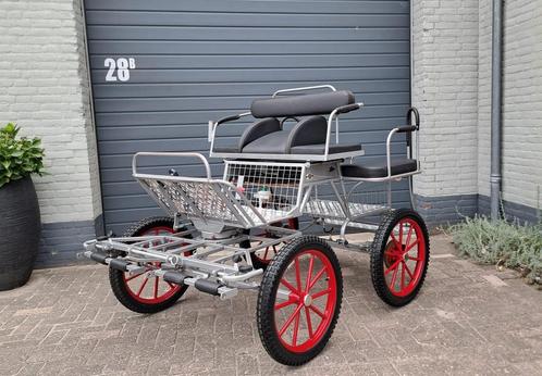 Pony menwagen koets rijtuig nieuwstaat, Dieren en Toebehoren, Rijtuigen en Koetsen, Overige typen, Zo goed als nieuw, Pony