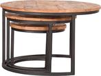 2dekans | LABEL51 Triplet Salontafel Set – Rond 60 cm –, Huis en Inrichting, Tafels | Eettafels, Ophalen of Verzenden, Zo goed als nieuw