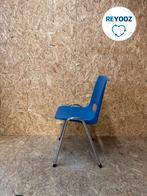 kantinestoel - blauw - tweedehands, Nieuw in verpakking