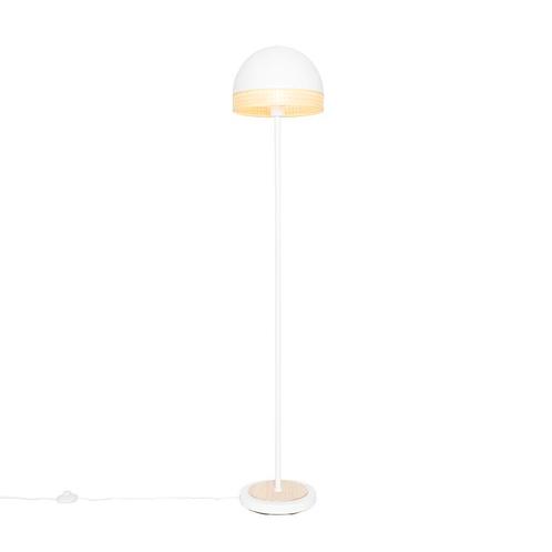 Oosterse vloerlamp wit met rotan 30 cm - Magna Rotan, Huis en Inrichting, Lampen | Vloerlampen, Nieuw, Overige materialen, 150 tot 200 cm