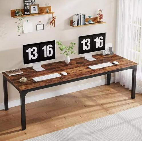 Nieuw Extra Lang 2-Persoons Bureau – 200x60cm bureaublad, Huis en Inrichting, Bureaus, Bureau, Nieuw, Verzenden