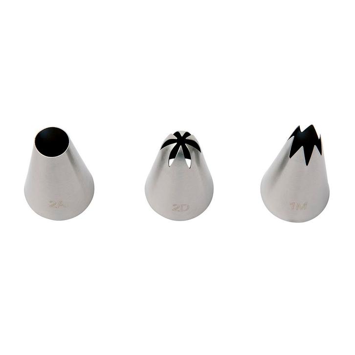 BrandNewCake Decoratie Spuitmondjes Set/3 (1M, 2D, 2A), Hobby en Vrije tijd, Taarten en Cupcakes maken, Nieuw, Verzenden