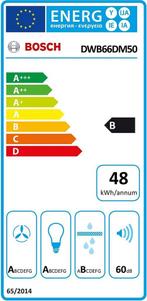 Bosch DWB66DM50 - Serie 4 - Wandschouwkap - Afzuigkap - RVS, Verzenden, Zo goed als nieuw