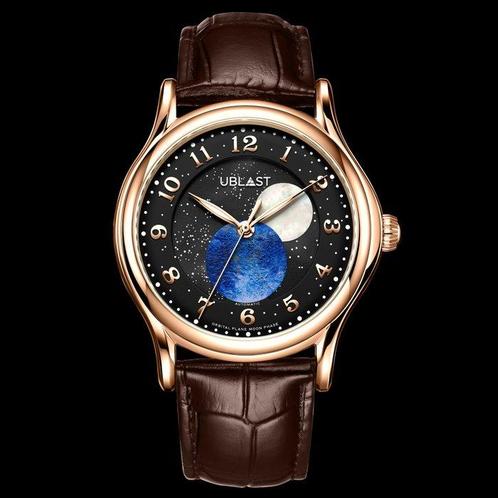 Ublast - Orbital Plane - Automatic Moon Phase -, Sieraden, Tassen en Uiterlijk, Horloges | Heren