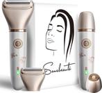 2-in-1 Ladyshave + 2 Extra Scheerkoppen - Gezicht - Oksels -, Ophalen of Verzenden, Zo goed als nieuw