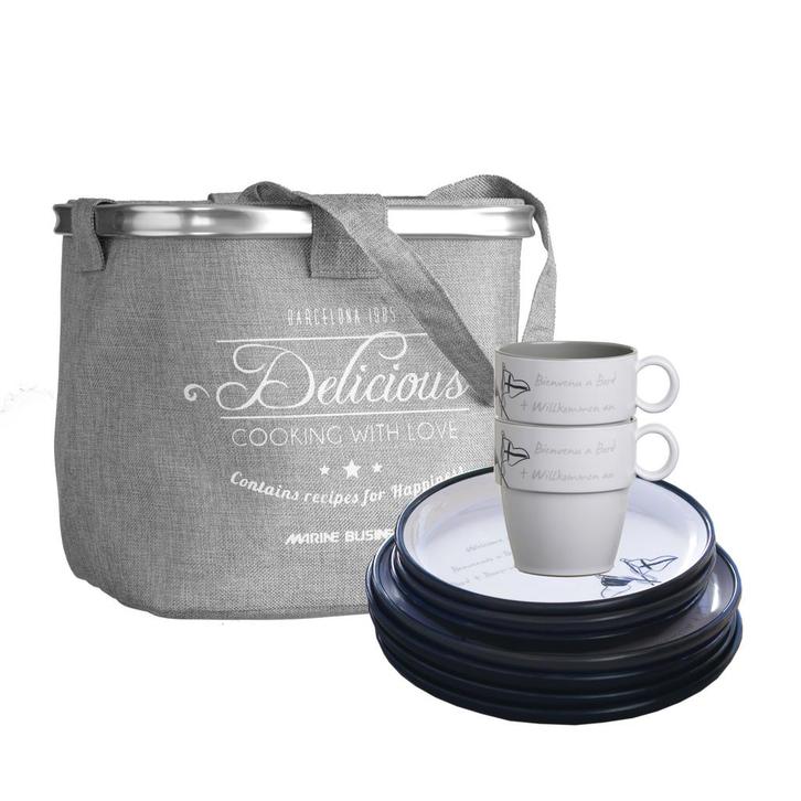 24 Delig Scheepsservies Welcome On Board, Watersport en Boten, Accessoires en Onderhoud, Nieuw, Ophalen of Verzenden