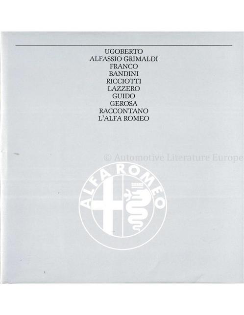 ALFA ROMEO: UGOBERTO, ALFASSIO GRIMALDI, FRANCO, BANDINI,, Boeken, Auto's | Boeken, Alfa Romeo