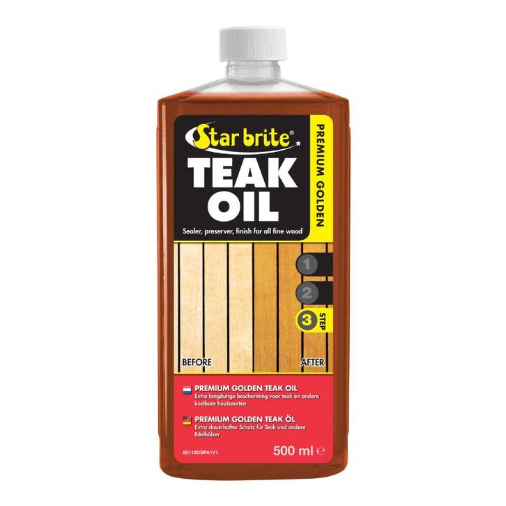 Starbrite Teak Premium Golden Oil 500 ml, Watersport en Boten, Bootonderdelen, Nieuw, Zeilboot of Motorboot, Ophalen of Verzenden