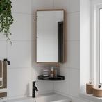 vidaXL Badkamerkast met spiegel 30x24x60 cm eikenkleurig, Huis en Inrichting, Tafels | Kaptafels, Verzenden, Nieuw
