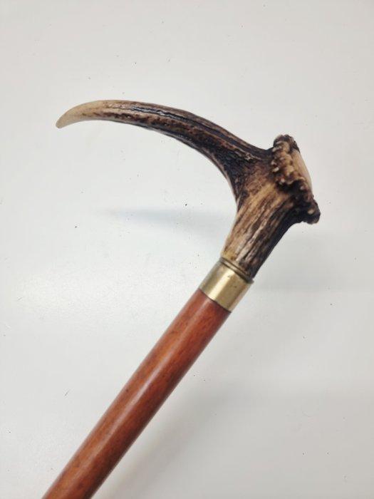 Wandelstok - gewei, hout, Antiek en Kunst, Antiek | Overige Antiek