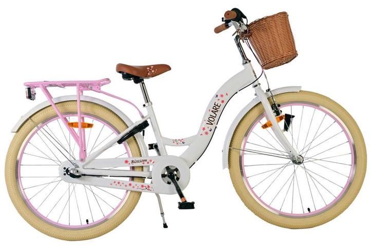 Volare Blossom Kinderfiets - Meisjes - 24 inch - Wit - 3, Fietsen en Brommers, Fietsen | Meisjes, 24 inch, Nieuw, Verzenden