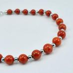 Bloedkoraal - Zilver - Armband - Middellandse Zee Koralen, Nieuw