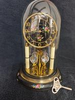 Klok - Kristal, Messing - 1970-1980, Antiek en Kunst, Curiosa en Brocante