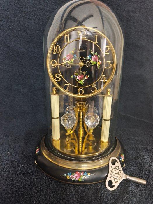 Klok - Kristal, Messing - 1970-1980, Antiek en Kunst, Curiosa en Brocante